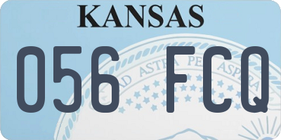 KS license plate 056FCQ