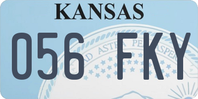 KS license plate 056FKY