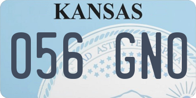 KS license plate 056GNO