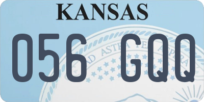 KS license plate 056GQQ