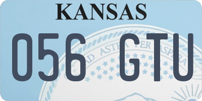 KS license plate 056GTU