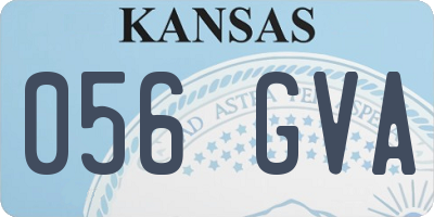 KS license plate 056GVA