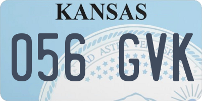 KS license plate 056GVK