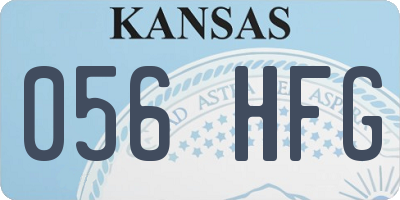 KS license plate 056HFG