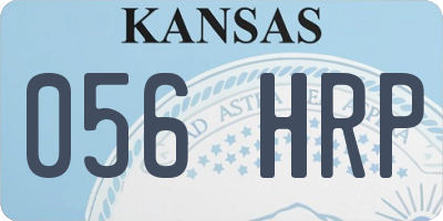KS license plate 056HRP
