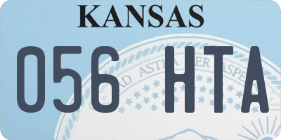 KS license plate 056HTA