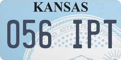 KS license plate 056IPT