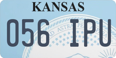 KS license plate 056IPU