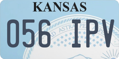 KS license plate 056IPV