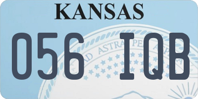 KS license plate 056IQB