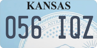 KS license plate 056IQZ