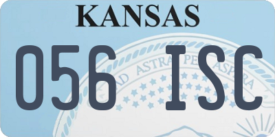 KS license plate 056ISC