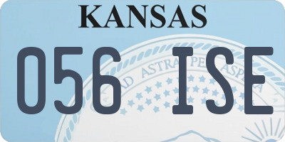 KS license plate 056ISE