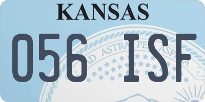 KS license plate 056ISF