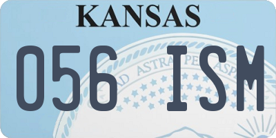 KS license plate 056ISM