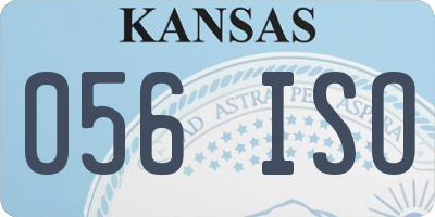 KS license plate 056ISO