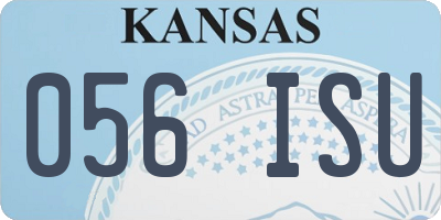 KS license plate 056ISU