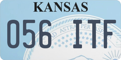 KS license plate 056ITF
