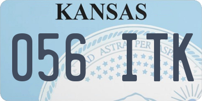 KS license plate 056ITK