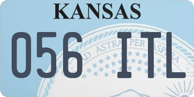 KS license plate 056ITL