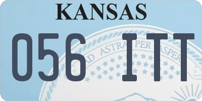 KS license plate 056ITT