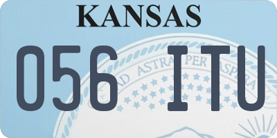 KS license plate 056ITU