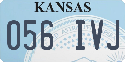 KS license plate 056IVJ