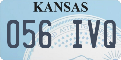 KS license plate 056IVQ