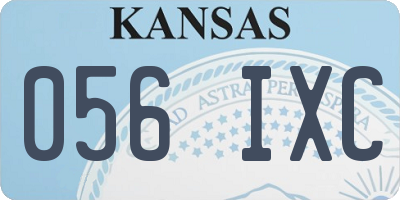 KS license plate 056IXC