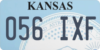 KS license plate 056IXF