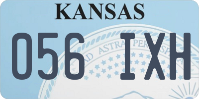 KS license plate 056IXH