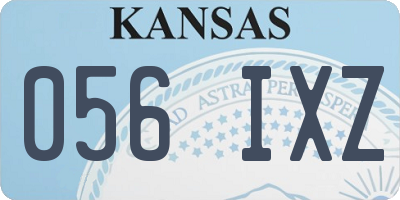 KS license plate 056IXZ