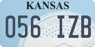 KS license plate 056IZB