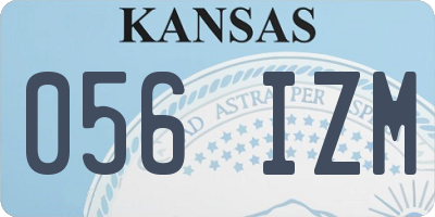 KS license plate 056IZM