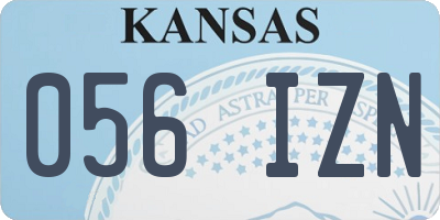 KS license plate 056IZN