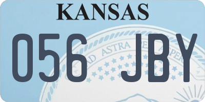 KS license plate 056JBY