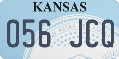 KS license plate 056JCQ