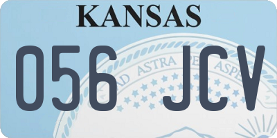 KS license plate 056JCV