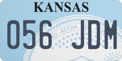 KS license plate 056JDM