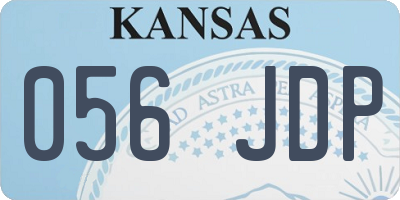 KS license plate 056JDP