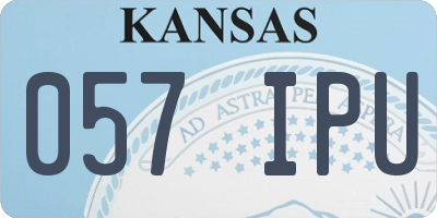 KS license plate 057IPU