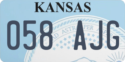 KS license plate 058AJG