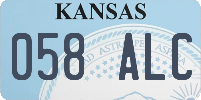 KS license plate 058ALC