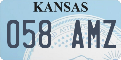KS license plate 058AMZ