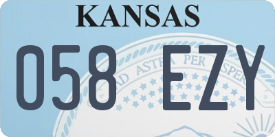 KS license plate 058EZY