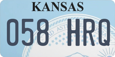 KS license plate 058HRQ