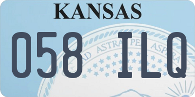 KS license plate 058ILQ
