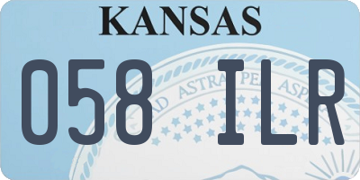 KS license plate 058ILR