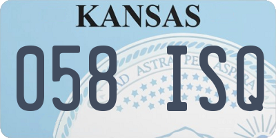 KS license plate 058ISQ