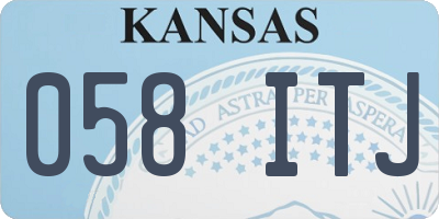 KS license plate 058ITJ